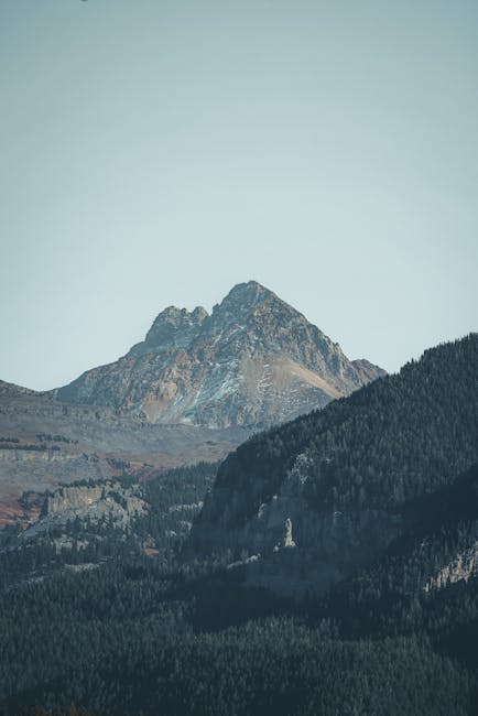 Mountain Landscapes - Captivating vertical shot of a majestic mountain #14023376