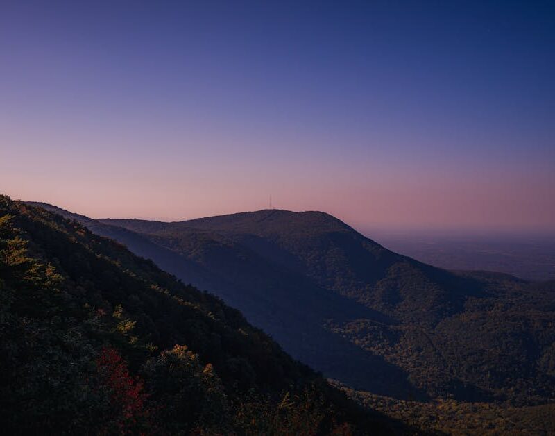 Mountain Landscapes - Breathtaking mountain landscape under a clear tw #28818707